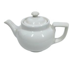 Vintage HALL 1969 single cup Boston WHITE small Teapot Mint condition